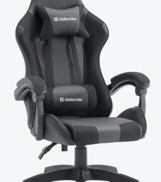Кресло игровое Defender OKAS BLACK/GREY PU