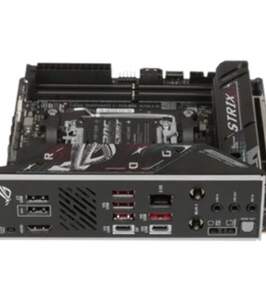 Материнская плата ASUS ROG STRIX B850-I GAMING WIFI, AM5, AMD B850, 2xDDR5, 2xM.2, 2xSATA, PCIe 4.0 x16, 1xHDMI, 1xUSB Type-C, 1x2.5Gb LAN, Wi-Fi 7, Bluetooth 5.4, 5xUSB-A 10Gbps, 1xUSB-C 20Gbps, 2xUSB-A 2.0, 3x3.5 мм, S/PDIF, 7.1, Mini-ITX