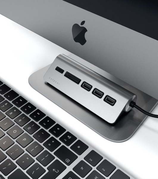 Док-станция Satechi ST-TCHCRM, USB Type-C, USB 3.0/Micro/SD, USB Type-C