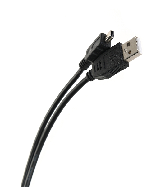 Кабель USB 2.0 A-->mini-B 5P (1м) черный TELECOM/VCOM TC6911BK-1.0M
