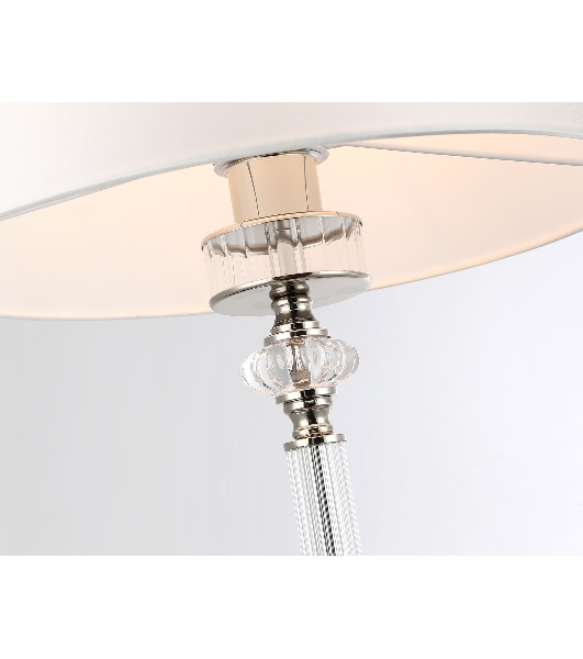 Светильник Ambrella light LH71008 BN/WH никель/белый E27 max 60W D360*1550