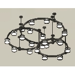 Светильник Ambrella light XR92222200/22 SBK/FR черный песок/белый матовый GX53, фото3