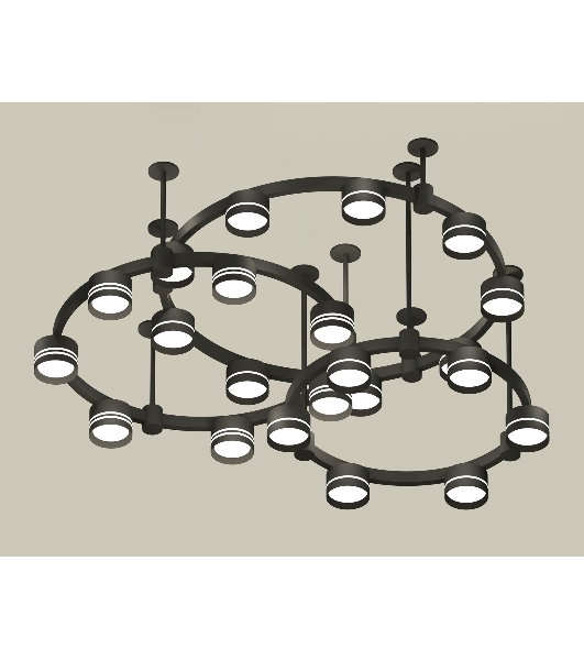 Светильник Ambrella light XR92222200/22 SBK/FR черный песок/белый матовый GX53