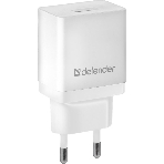 Сетевой адаптер питания Defender 1xUSB, 5V/2.1А, белый, пакет (EPA-10), фото 1
