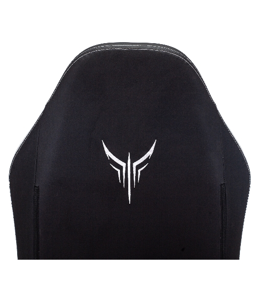 Кресло Knight Neon черный/серебряный, экокожа, 120 кг, механизм качания