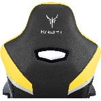 Кресло игровое Knight Thunder 5X черный/желтый эко.кожа крестов. металл, фото32