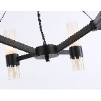 Люстра Ambrella light LH55104/6 BK/FR/TI черный/белый матовый/янтарь E14*6 max 40W D650*1080, фото4