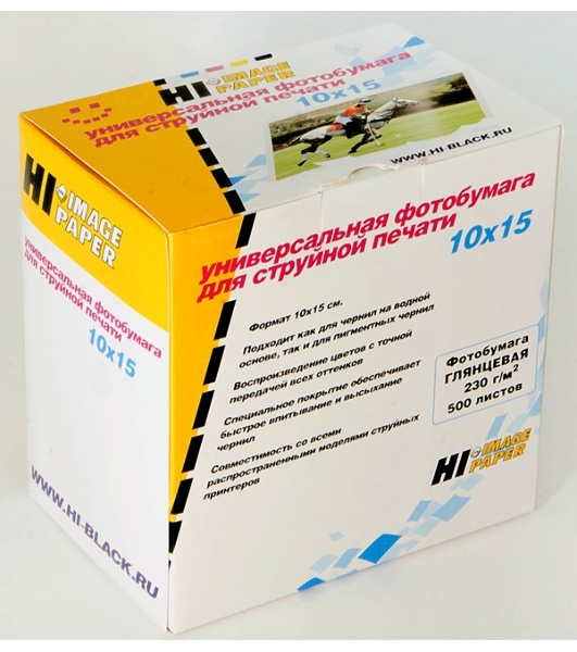 Бумага Hi-Black A21183 Фотобумага матовая односторонняя (Hi-image paper) 10х15, 230 г/м, 500 л. (MC230-4R-500)