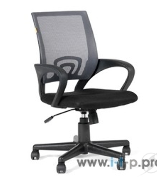Кресло Chairman 696 TW-01 черный, ткань, 120 кг, механизм качания