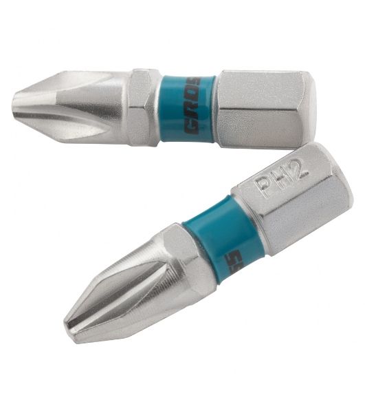 Набор бит Gross 11351 РН2x25, сталь S2, 2 шт