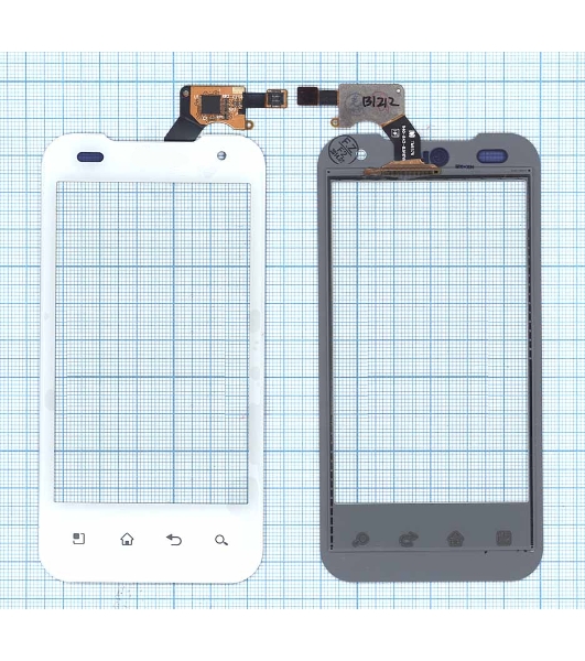Сенсорное стекло (тачскрин) для LG P990 Optimus 2X, белое