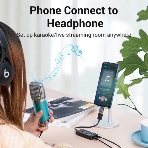Внешняя звуковая карта Vention USB c регулятором громкости Черная, фото16