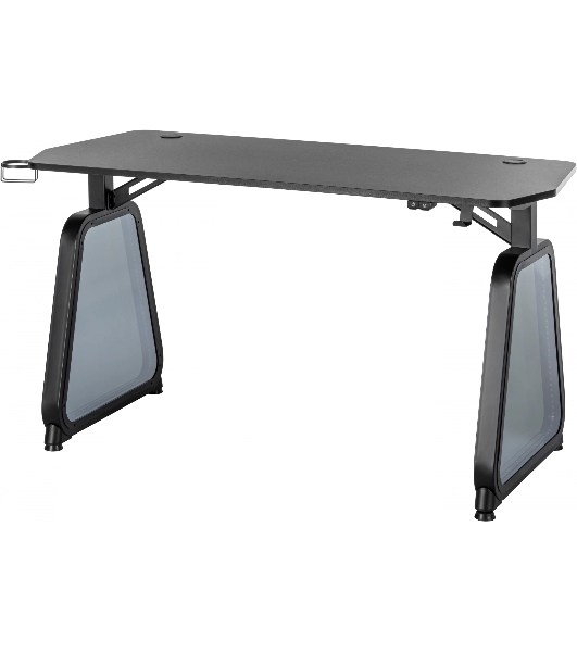 Стол игровой Cactus CS-GMD-BK-RGb столешница МДФ, черный каркас черный 136x60x75 см