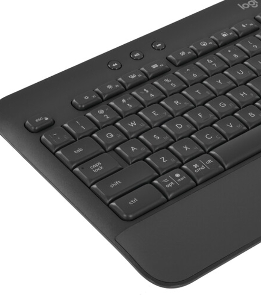 Клавиатура Logitech Signature K650 беспроводная, Bluetooth, радиоканал, чёрный
