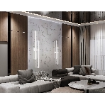 Настенный светодиодный светильник Ambrella light FL6161 WH белый 28W 3000K-6400K 810*120*65, фото 1