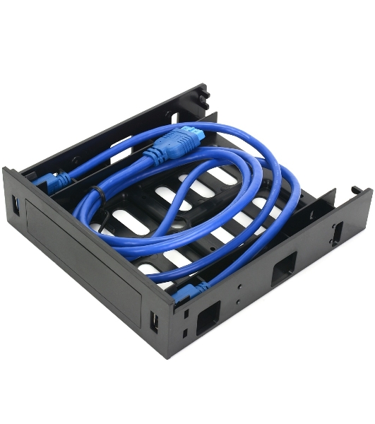 Панель с двумя портами USB 3.0 в слот 5.25 компьютерного корпуса и слот 1x3.5/2x2.5 CMU3-B5