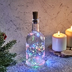 Гирлянда 'Роса' с пробкой 2 м, 20 LED, цвет свечения мультиколор, 3хLR44 в комплекте Neon-night, фото2