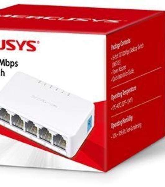 Коммутатор Mercusys MS105, 5 портов Ethernet 100 Мбит/с