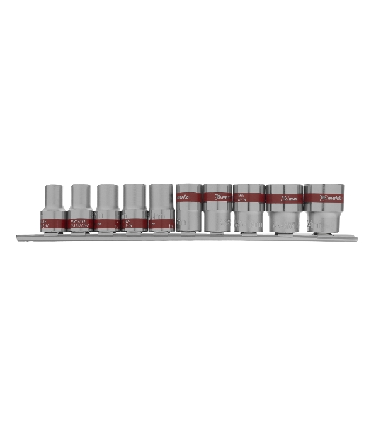 Набор головок Matrix 1/2'' 12-ти гр. crv 10 шт. 10-24 мм