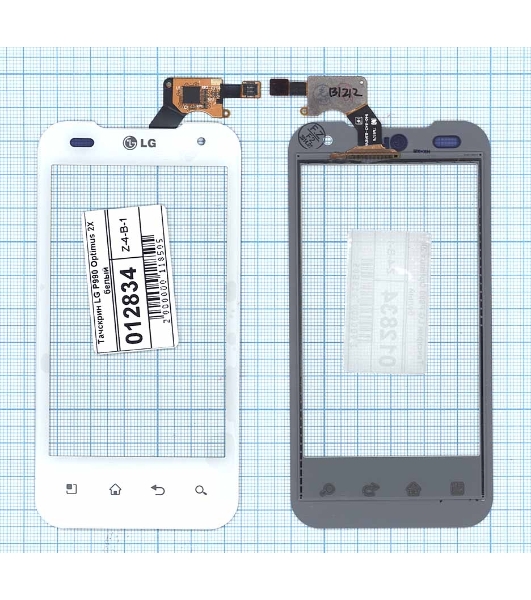 Сенсорное стекло (тачскрин) для LG P990 Optimus 2X, белое