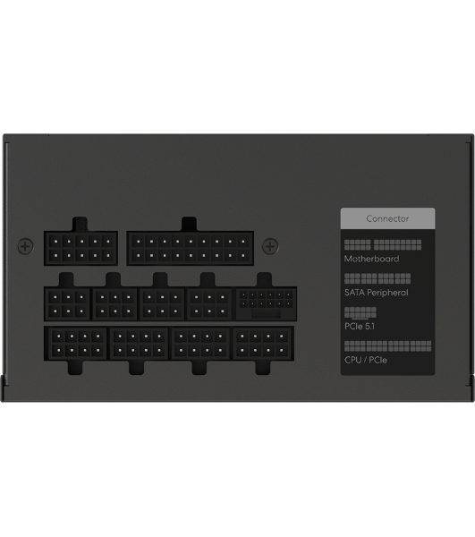 Блок питания Formula V Line FV-850GM, 850W, ATX3.1/PCIe5.1, APFC, 80+ Gold, 12cm Fan, Full Modular