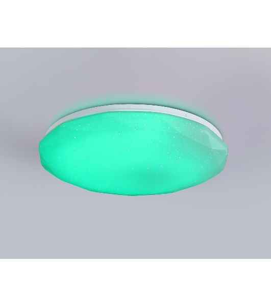 Светодиодный светильник RGB Ambrella light FZ417 WH белый IP20 46W 3000K-6500K+RGB D380*60 (ПДУ ИК)