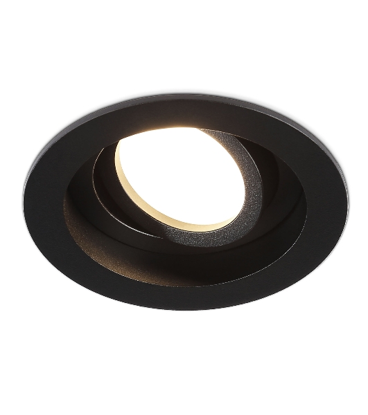 Встраиваемый поворотный точечный светильник Ambrella light TN102756 BK черный IP20 GU5.3 D98*32