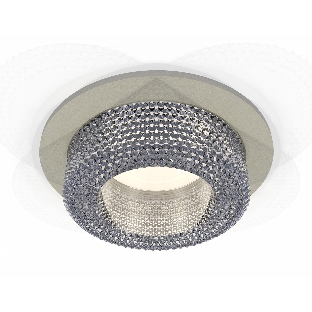 Комплект встраиваемого светильника Ambrella light XC7623020 SGR/CL серый песок/прозрачный MR16 GU5.3 (C7623, N7191)