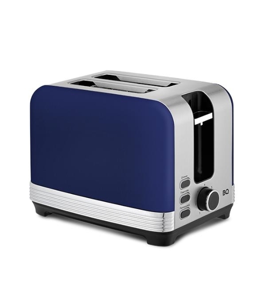Тостер BQ T1000 синий, 1000 Вт, 2 слота