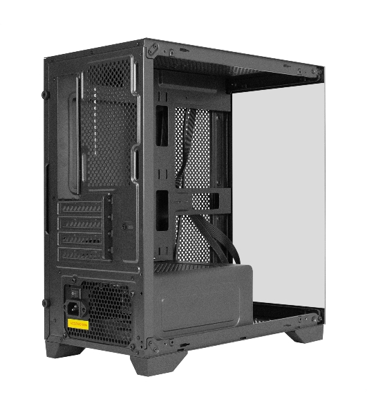 Компьютерный корпус Minitower ExeGate i3 SEA LE-NPX600 (mATX, БП 600NPX, 1хUSB+1хUSB 3.0, HD аудио, черный, передняя и боковая панели - закаленное стекло)