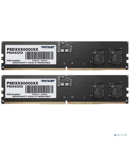 Оперативная память Patriot Signature, DDR5, 32GB (2x16 GB), 5600 MHz, CL46, DIMM