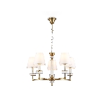 Люстра Ambrella light LH71021/5 BS/WH латунь/белый E14*5 max 40W D670*1130, фото10