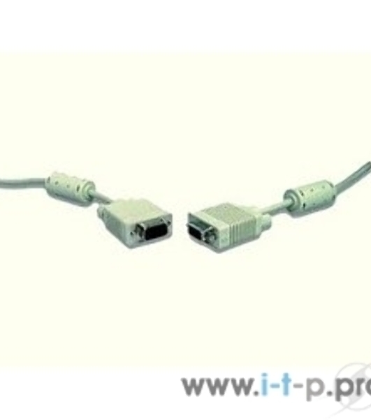 Кабель Gembird/Cablexpert VGA Premium, 15M/15M, 10м, серый, тройной экран, феррит.кольца