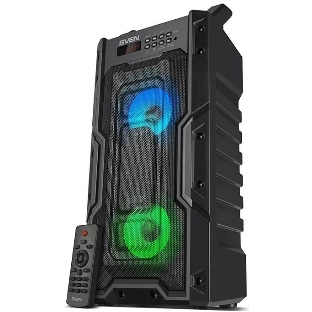Колонка портативная Sven PS-435 черный 20W 2.0 BT/3.5Jack/USB 10м 2000mAh