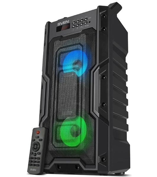 Колонка портативная Sven PS-435 черный 20W 2.0 BT/3.5Jack/USB 10м 2000mAh
