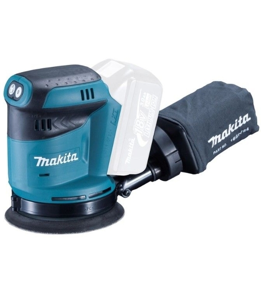 Эксцентриковая шлифовальная машина Makita DBO180Z 18В LiIon ф125мм 7000/9500/11000об/мин ампл.2.8мм 1.7кг