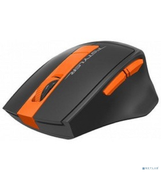 Мышь беспроводная A4Tech Fstyler FG30 серый/оранжевый, 2000 dpi, радиоканал, USB, кнопки - 5