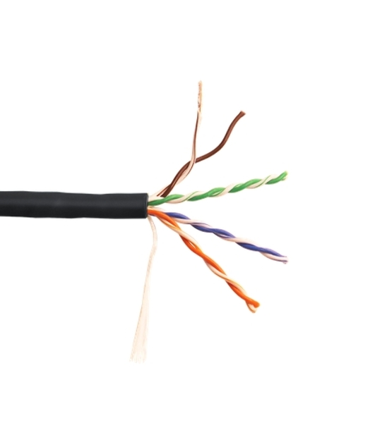 Кабель информационный Lanmaster LAN-5EUTP-PT-LSZH-BK cat.5e UTP 4 пары 24AWG LSZH внутренний 305м черный
