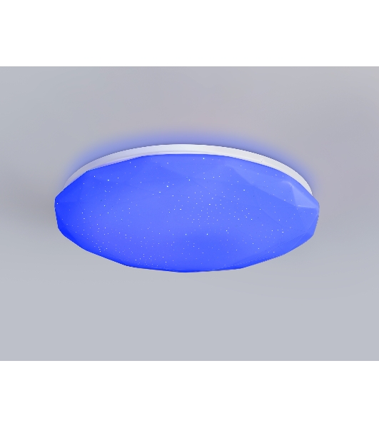 Светодиодный светильник RGB Ambrella light FZ417 WH белый IP20 46W 3000K-6500K+RGB D380*60 (ПДУ ИК)