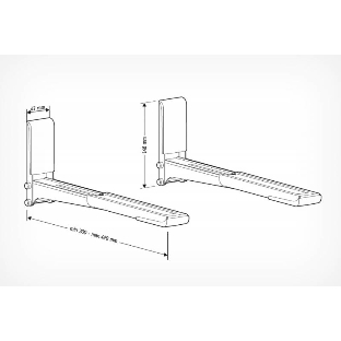 Кронштейн для СВЧ Holder MWS-2003 черный макс.40кг настенный фиксированный