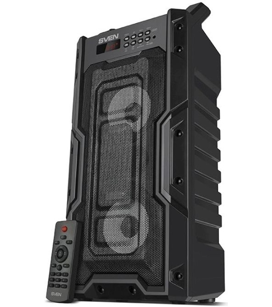 Колонка портативная Sven PS-435 черный 20W 2.0 BT/3.5Jack/USB 10м 2000mAh