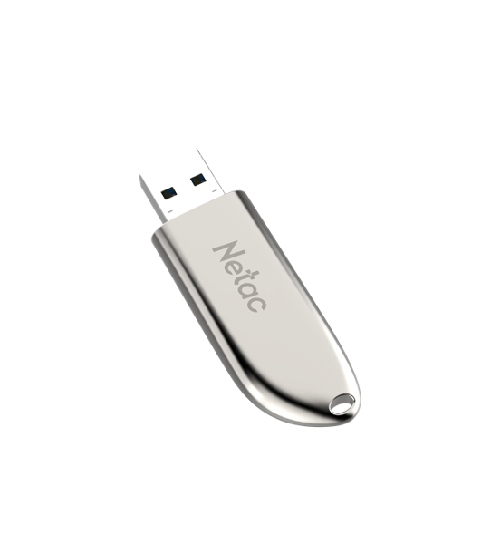 Флешка USB Netac U352 (NT03U352N-064G-20PN), 64Gb, USB 2.0, R/W 50/15, серебристый