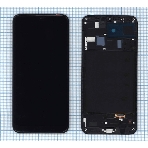 Дисплей для Samsung Galaxy A20 SM-A205F в сборе с тачскрином и рамкой (TFT) черный, фото 1