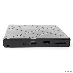 Оптический привод внешний со встроенным кардридером и хабом Gembird DVD-USB-04 пластик, черный, фото3