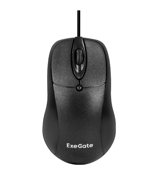 Мышь проводная ExeGate Professional Standard B100 черный, 1000 dpi, USB, кнопки - 3