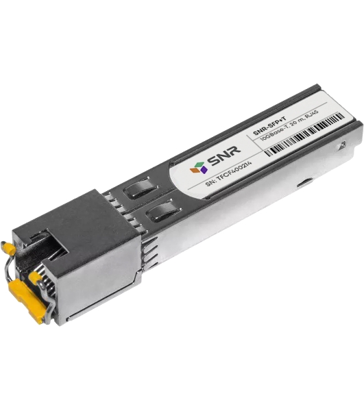 Модуль SNR SFP+ 10G с интерфейсом RJ45, до 20м