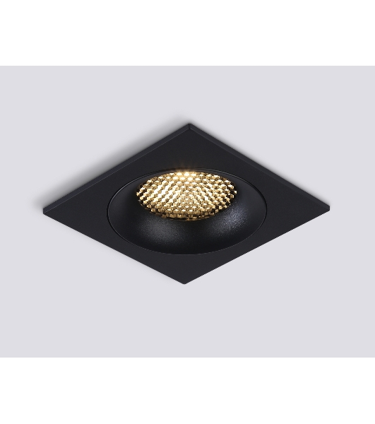 Светильник встраиваемый Ambrella light TN102729 BK черный GU5.3 92*92*23