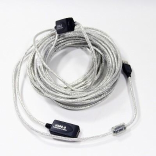 Кабель VCOM VUS7049-15M Кабель-адаптер USB2.0-repeater, удлинительный активный Am-->Af 15м
