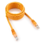 Патч-корд UTP Cablexpert cat.5e, 2м, литой, многожильный, оранжевый, фото 1