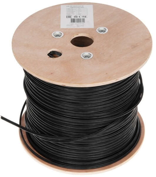 Кабель информационный Lanmaster TWT-5EUTP-OUT-TR кат.5е U/UTP не экранированный 4X2X24AWG PE внешний 305м черный